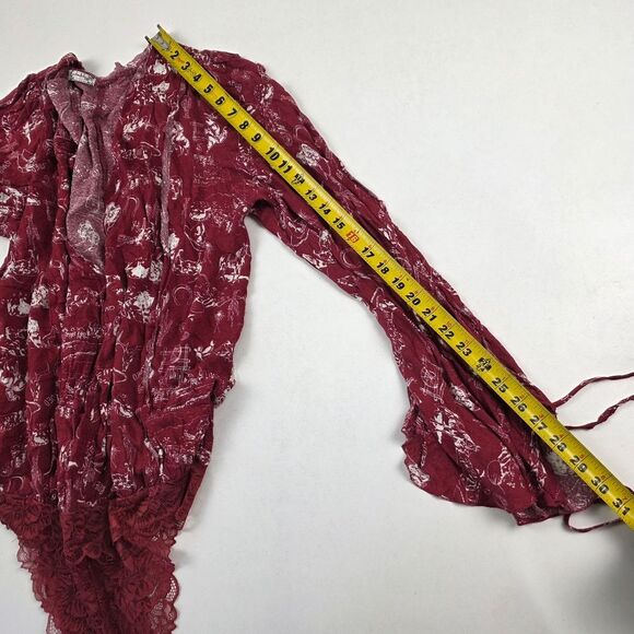 NWOT Free People Everything's Rosy Bodysuit RARE Rodeo Red Western Print Size XL - Picture 11 of 16